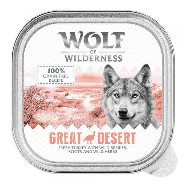 Megapakiet Wolf of Wilderness Adult, 24 x 300 g - Great Desert - indyk