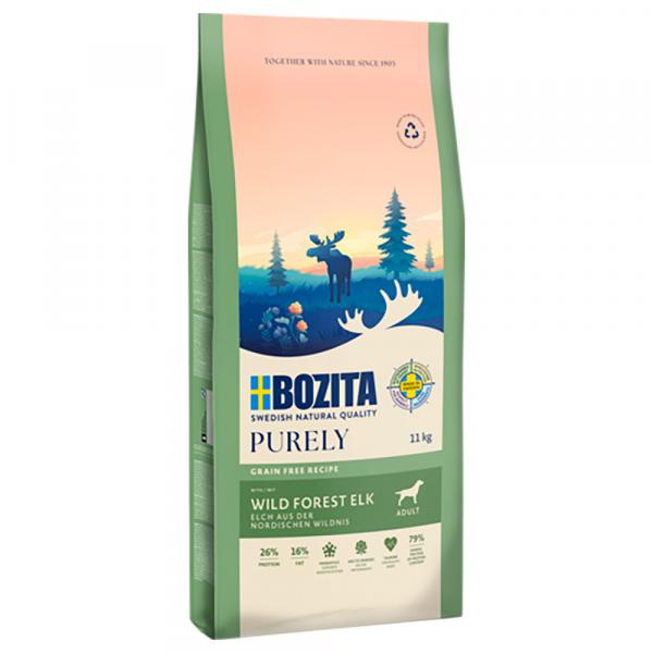 10% taniej! Bozita Dog Purely Grain Free, sucha karma dla psa, 2 x 11 kg - Adult, łoś