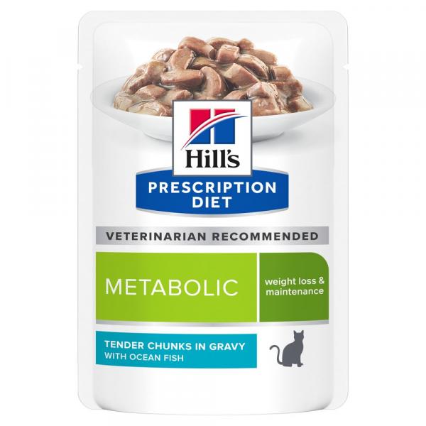 Hill’s Prescription Diet Metabolic, ryby morskie - 12 x 85 g