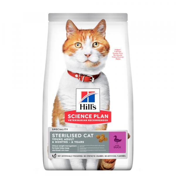 Hill's Science Plan Adult Sterilised, kaczka - 10 kg