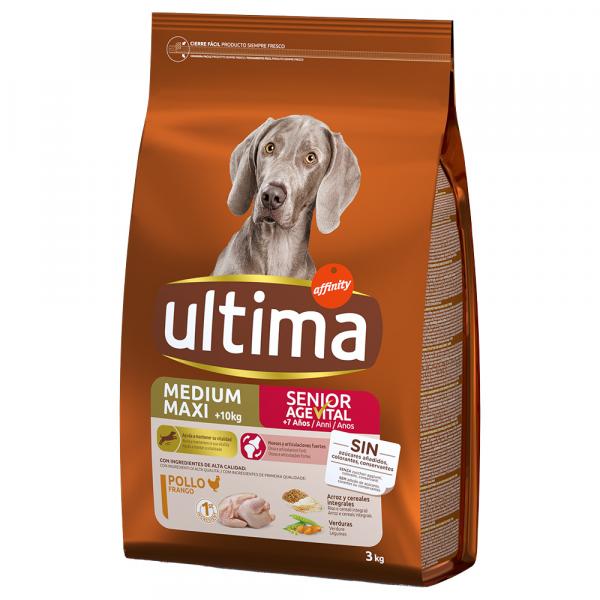 Ultima Medium / Maxi Senior, kurczak - 6 kg (2 x 3 kg)