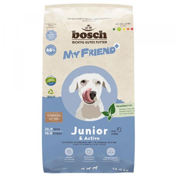 My Friend+ Dog Junior & Active - 2 x 12 kg