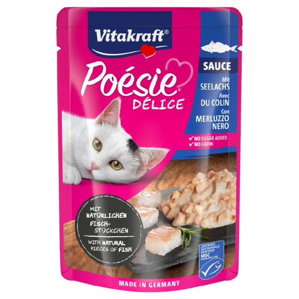 Vitakraft Poésie Délice, 23 x 85 g - Łosoś