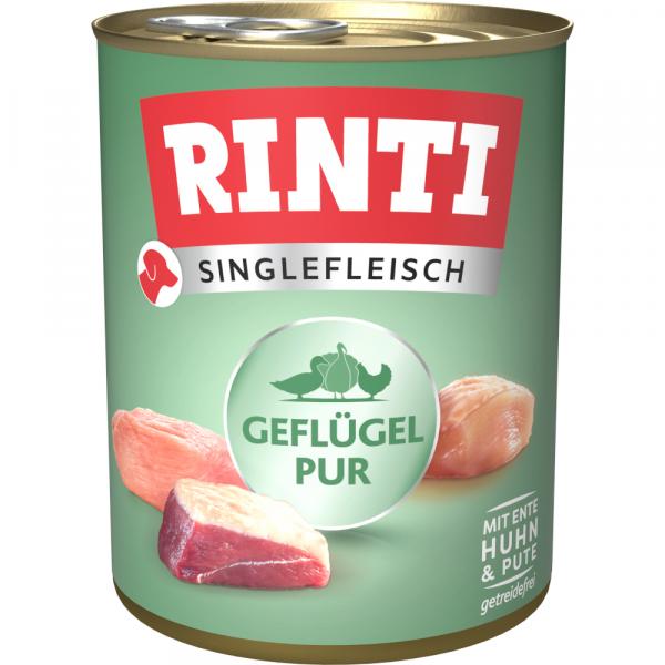 Megapakiet RINTI Singlefleisch, 24 x 800 g - Czysty drób