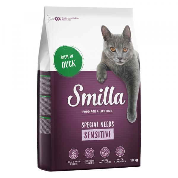 Smilla Adult Sensitive, bez zbóż, kaczka - 2 x 10 kg