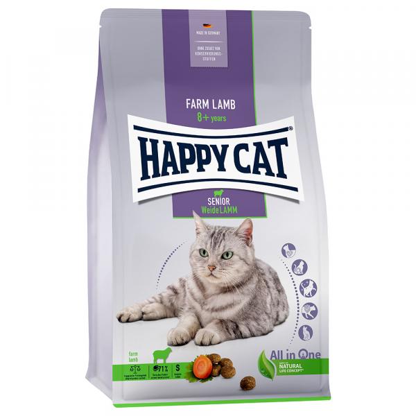 Happy Cat Senior, jagnięcina z pastwiska - 4 kg