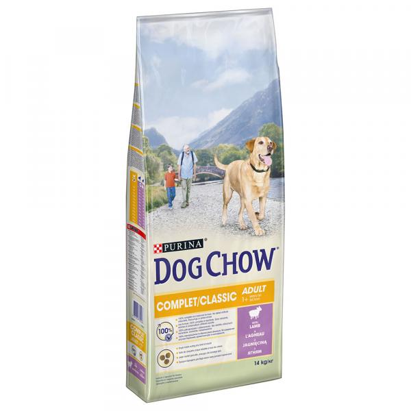 PURINA Dog Chow Complet/Classic, jagnięcina - 2 x 14 kg