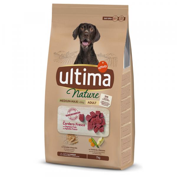 20% taniej! Ultima, karma sucha dla psa, różne rodzaje - Nature Medium - Maxi, jagnięcina, 2 x 7 kg