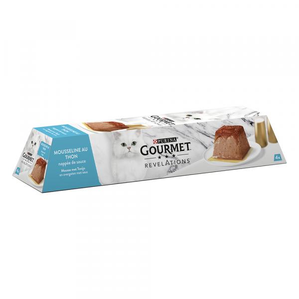 25% taniej! Gourmet Revelations Mus, karma mokra dla kota, 8 / 96 x 57 g - Tuńczyk, 8 x 57 g