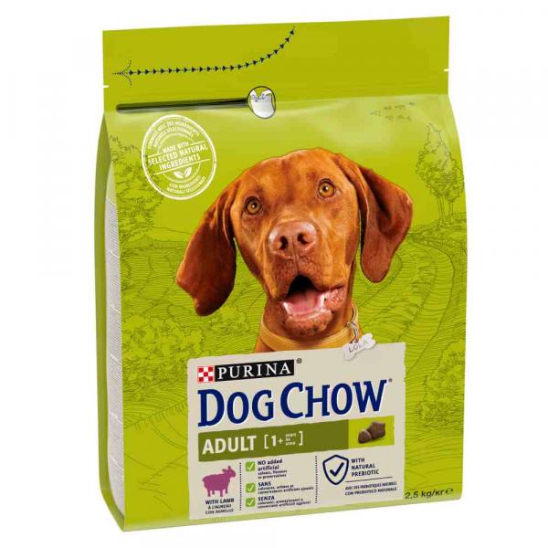 PURINA Dog Chow Adult, jagnięcina - 2,5 kg