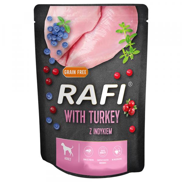 Rafi Dog, 10 x 300 g - Indyk