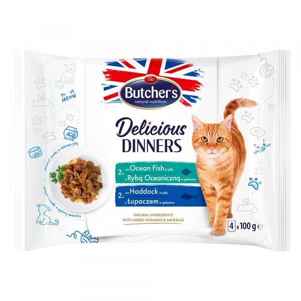 Megapakiet Butcher's Delicious Dinners, 64 x 100 g - Pakiet mieszany I