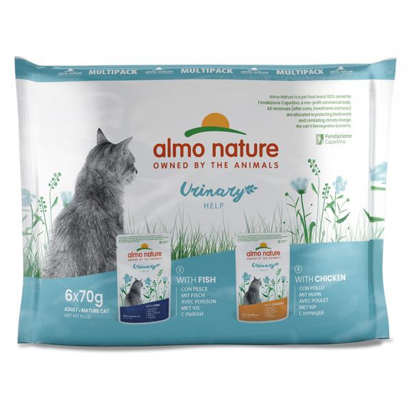 Almo Nature Holistic Urinary Help - Pakiet mieszany (6 x 70 g)