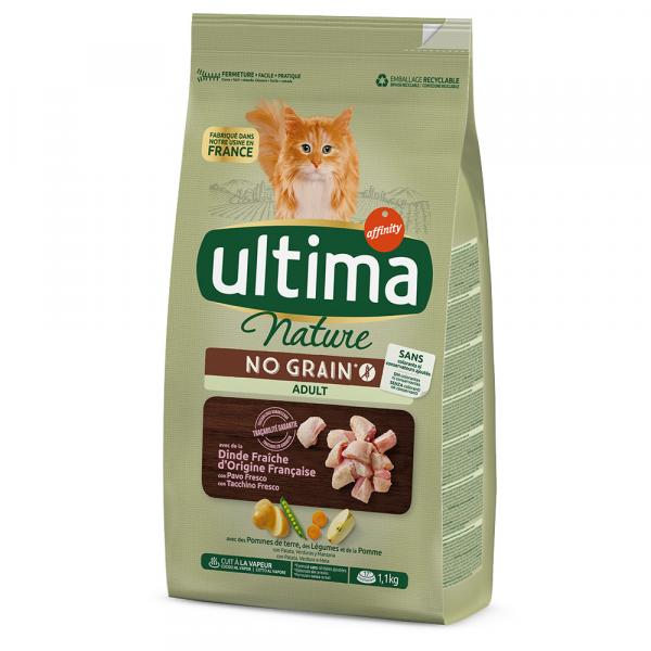 Ultima Cat Nature No Grain Adult, indyk - 1,1 kg