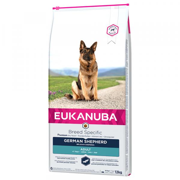 10% taniej! Eukanuba Adult Breed Specific, różne rodzaje - German Shepherd, 12 kg