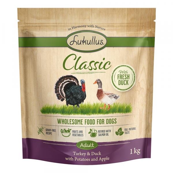 Lukullus Classic, indyk i kaczka (bez zbóż) - 1 kg