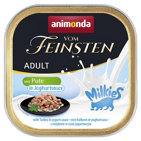 Megapakiet animonda Vom Feinsten Adult Milkies w sosie, 32 x 100 g - Indyk w sosie jogurtowym