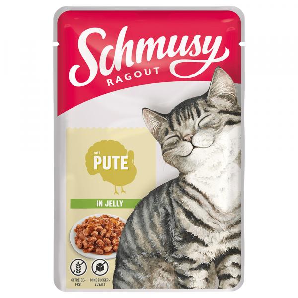 Schmusy Ragout w galarecie, 22 x 100 g - Indyk