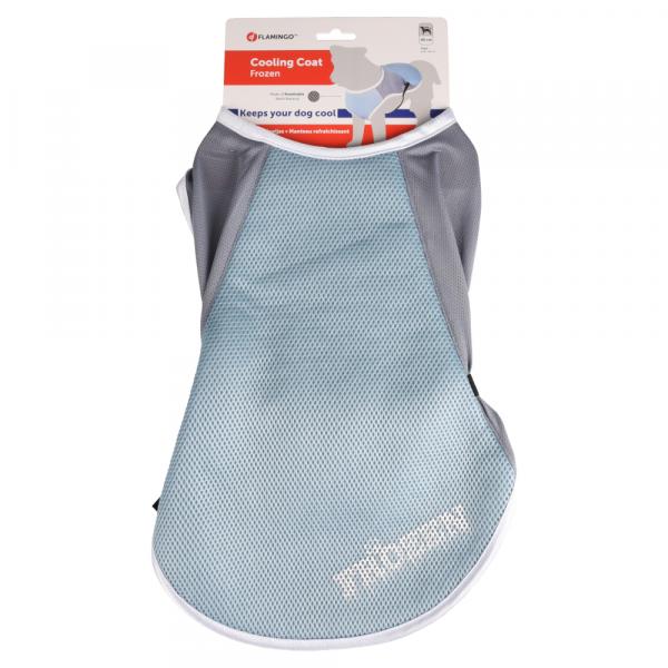 Flamingo płaszcz dla psa Frozen, niebieski/szary - Rozmiar L: dł. grzbietu ok. 40 cm