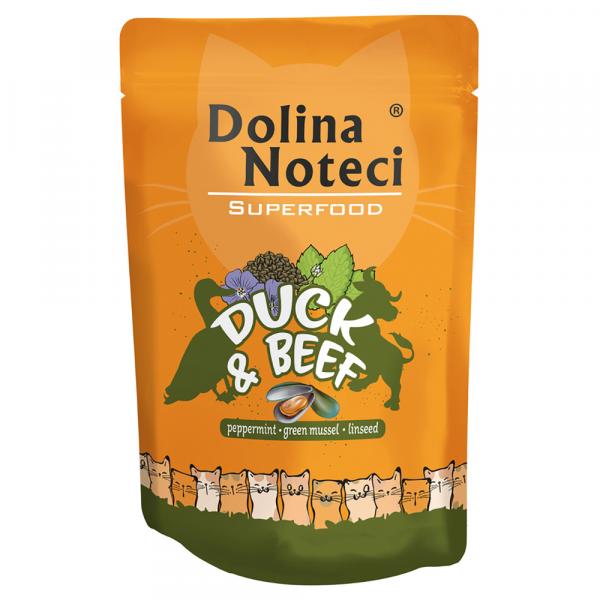 Dolina Noteci Superfood, 10 x 85 g - Kaczka i wołowina