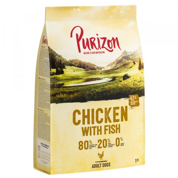 Purizon Adult, kurczak i ryba, bez zbóż - 4 x 1 kg