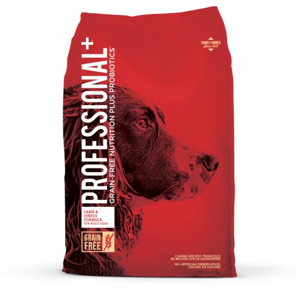 Professional+ Adult Grain Free, jagnięcina i soczewica - 12,7 kg