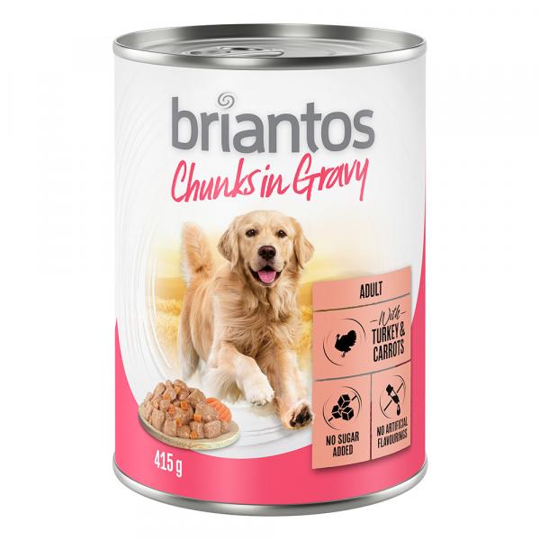 Briantos Chunks w sosie, 6 x 415 g - Indyk i marchewka