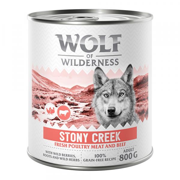 Wolf of Wilderness Adult “Expedition”, 6 x 800 g - Stony Creek - Drób z wołowiną