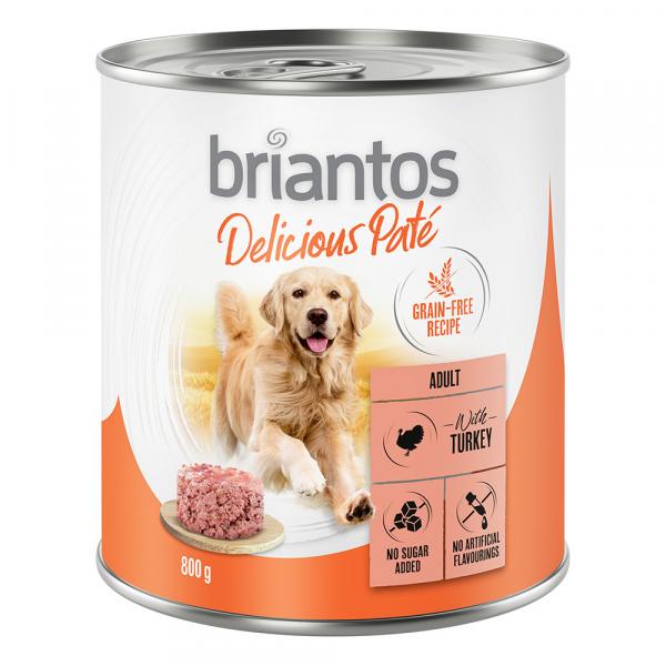 10 + 2 gratis! Briantos Delicious Paté, 12 x 800 g - Indyk