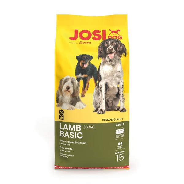 JosiDog Lamb Basic, jagnięcina - 2 x 15 kg