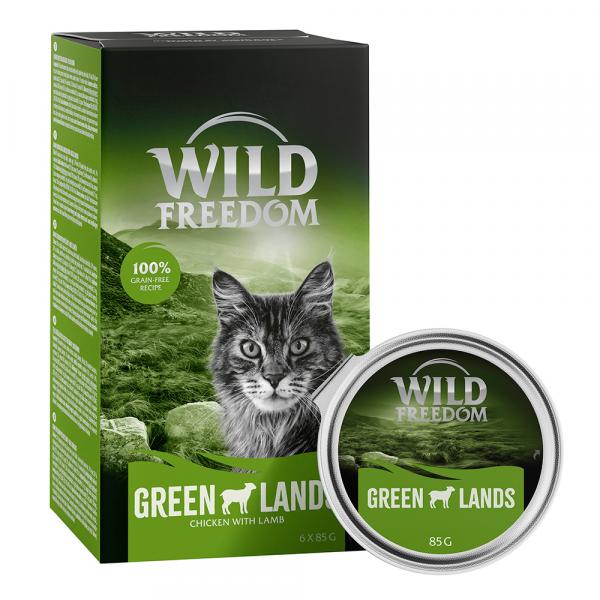 Pakiet Wild Freedom Adult, tacki, 24 x 85 g - Green Lands, jagnięcina i kurczak