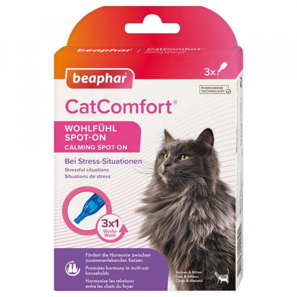 Beaphar CatComfort Spot-On, na dobre samopoczucie - 3 pipety x 0,55 ml