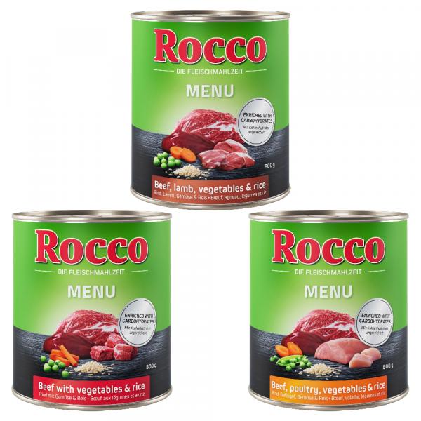 Mieszany pakiet próbny Rocco, 6 x 800 g - Menu