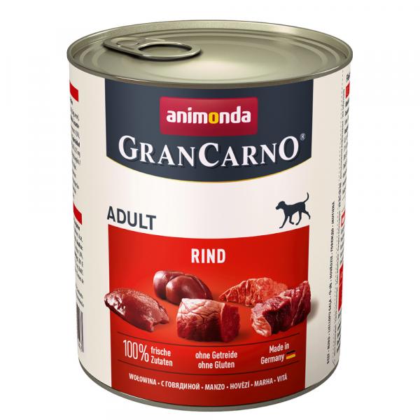 Animonda GranCarno Original Adult, 6 x 800 g - Czysta wołowina