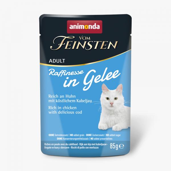 Animonda Vom Feinsten Adult Raffinesse w galarecie, 24 x 85 g - Kurczak z dorszem