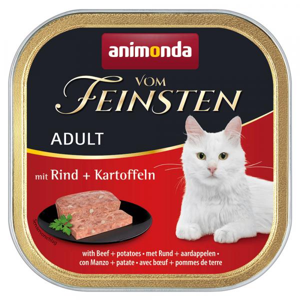 10% taniej! animonda vom Feinsten Adult, mokra karma, 64 x 100 g - Wołowina z ziemniakami