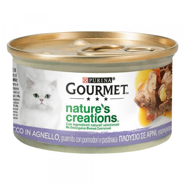 Pakiet mieszany Gourmet Nature's Creations 24 x 85 g - Jagnięcina z pomidorami