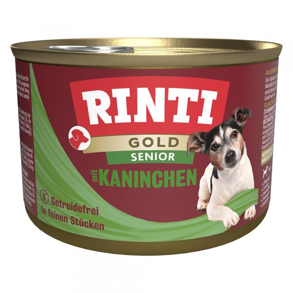 RINTI Gold Senior, 12 x 185 g - Królik