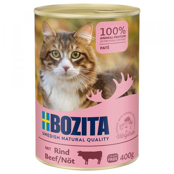 10 + 2 gratis! Bozita, mokra karma dla kota, 12 x 400 g - Wołowina