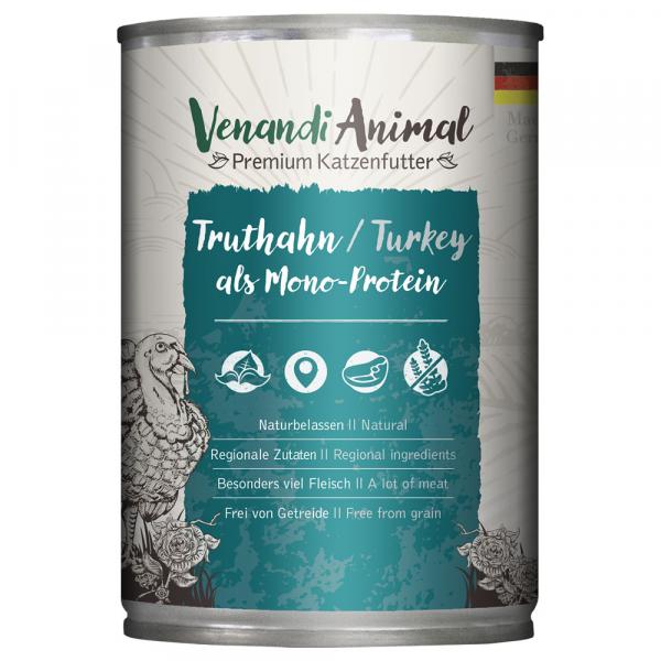 Venandi Animal Monoprotein 6 x 400 g - Indyk