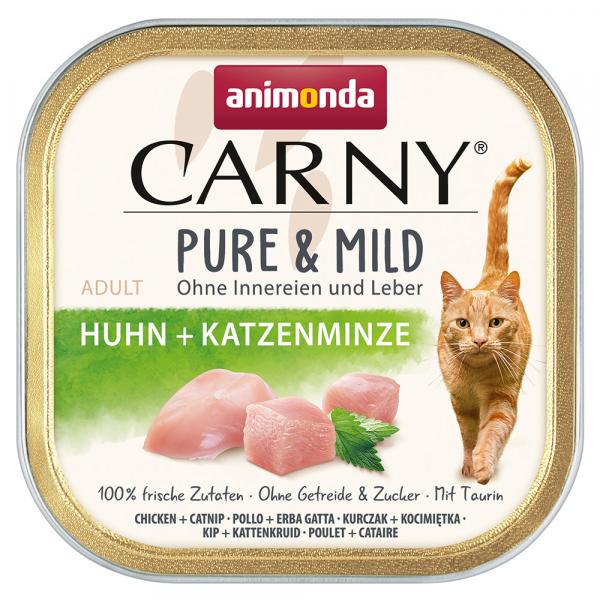 Animonda Carny Adult Pure & Mild, 32 x 100 g - Kurczak + kocimiętka