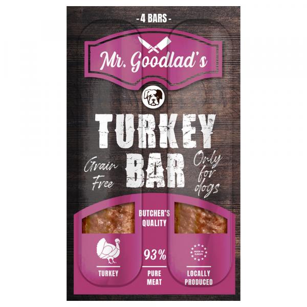 Mr Goodlad's Meat Bar Przysmaki z indyka dla psów - 2 x 100 g
