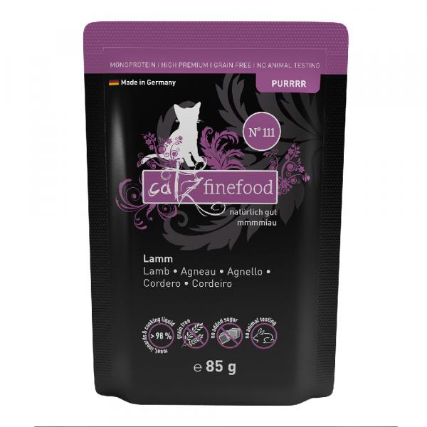 Catz finefood Purrrr w saszetkach, 8 x 85 g - No. 111, jagnięcina