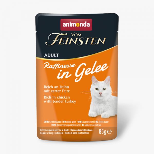 Korzystny pakiet animonda Vom Feinsten Adult Raffinesse w galarecie, 48 x 85 g - Kurczak z indykiem