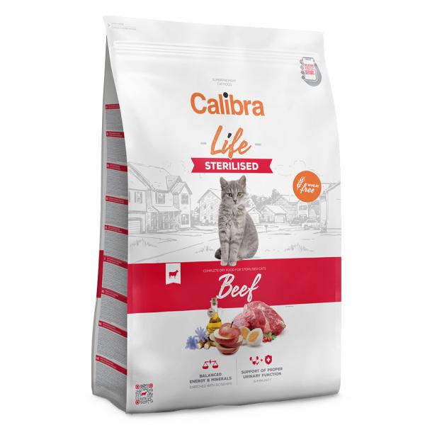 Calibra Cat Life Sterilised, wołowina - 2 x 6 kg