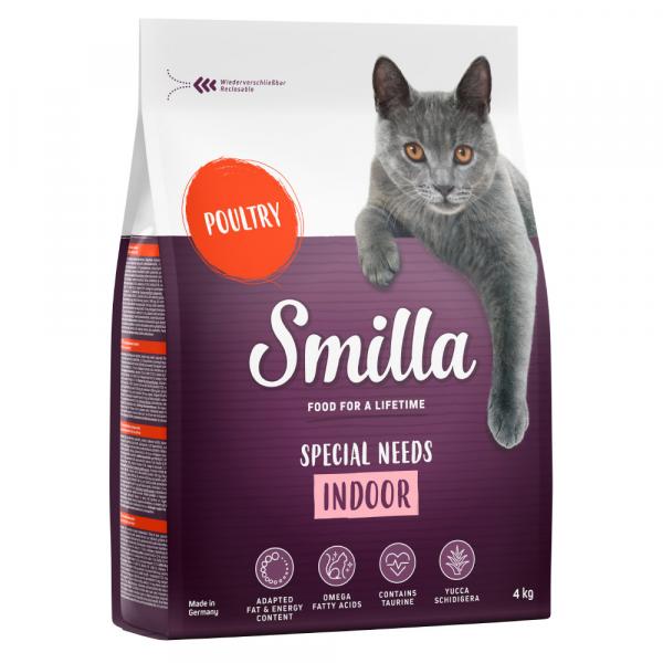 Smilla sucha karma dla kota, 4 kg w super cenie! - Adult Indoor, drób