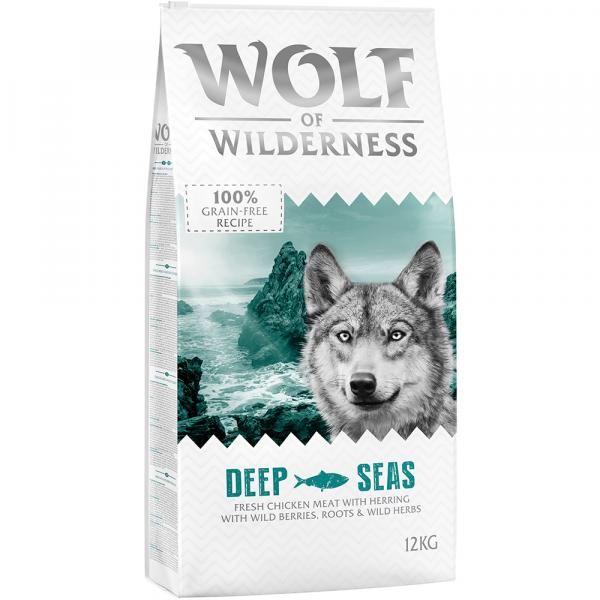 Korzystny pakiet Wolf of Wilderness, 2 x 12 kg - Deep Seas, ryba