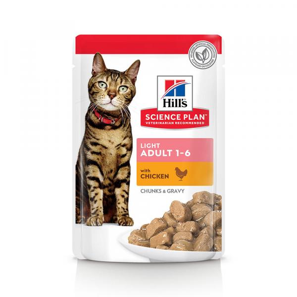 Hill's Science Plan Adult Light - Kurczak, 12 x 85 g