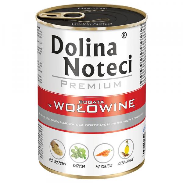 Megapakiet Dolina Noteci Premium, 48 x 400 g - Wołowina