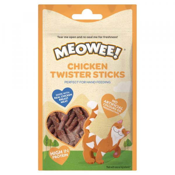 Meowee! Chicken Twister Sticks - 31 g